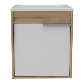 Foto 5 | Foto 5 | Mueble Lavamanos Burco Café Claro y Blanco Virtual Muebles