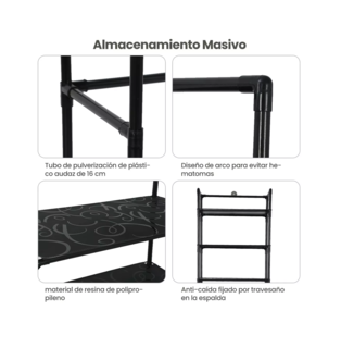 Foto 2 | Foto 2 | Estante Organizador de Baño con 3 Niveles de Almacenamiento color Negro