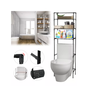Foto 4 | Foto 4 | Estante Organizador de Baño con 3 Niveles de Almacenamiento color Negro