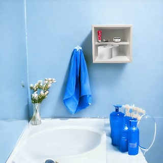 Foto 2 | Foto 2 | Buró Flotante Marrón para Baño MDF Antihumedad + Bocina Bluetooth