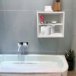 Foto 3 | Foto 3 | Buró Flotante Marrón para Baño MDF Antihumedad + Bocina Bluetooth