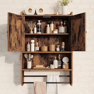 Foto 6 | Foto 6 | Organizadores De Baño Furniturer Ailgri Marrón 56 X 19 X 82 Cm