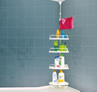 Foto 2 | Foto 2 | Organizador Para Baño Esquinero Archy Regadera Ajustable 1m A 3.2m Muebles Para Baño Resistente Accesorios Para Baño