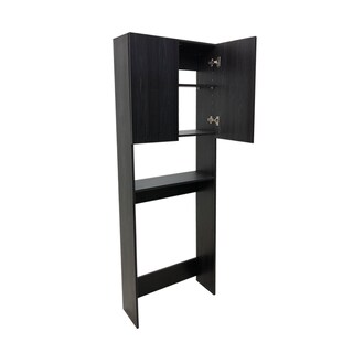 Foto 4 | Foto 4 | Mueble Gabinete de Almacenamiento SWC-180X60 color Negro para Inodoro