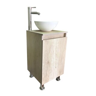 Foto 3 | Foto 3 | Mueble Gabinete GAB-40X40 color Beige para Baño con Ovalin y Monomando