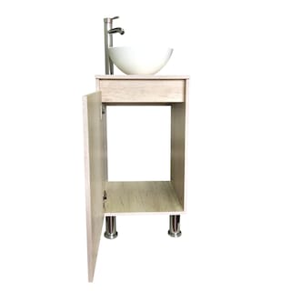 Foto 4 | Foto 4 | Mueble Gabinete GAB-40X40 color Beige para Baño con Ovalin y Monomando