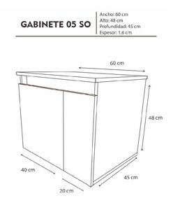 Foto 6 | Foto 6 | Mueble Gabinete para Baño Sin Lavamanos y Monomando Gab05 Blanco