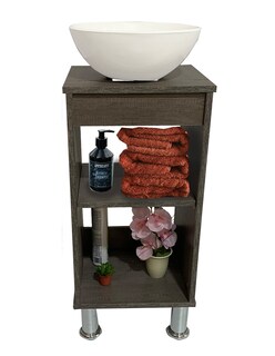 Foto 4 | Foto 4 | Gabinete para Baño Pequeño GAB-06-LO Gris sin Ovalín ni Monomando