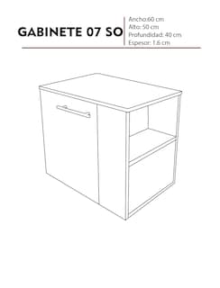 Foto 5 | Foto 5 | Gabinete para Baño Izquierdo Flotante Negro