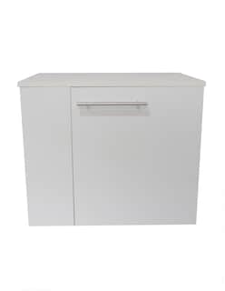 Foto 1 | Foto 1 | Gabinete para Baño Izquierdo Flotante Moderno sin Ovalin y Monomando Blanco