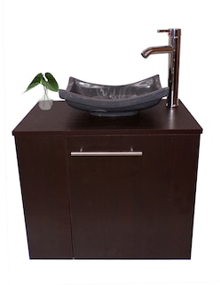 Foto 1 | Foto 1 | Mueble Gabinete para Baño Izquierdo con Lavamanos y Monomando Marrón