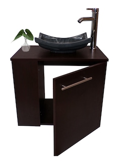Foto 2 | Foto 2 | Mueble Gabinete para Baño Izquierdo con Lavamanos y Monomando Marrón
