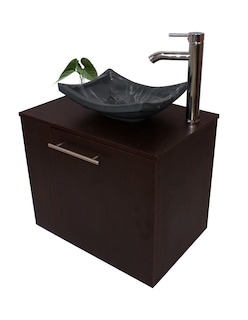 Foto 3 | Foto 3 | Mueble Gabinete para Baño Izquierdo con Lavamanos y Monomando Marrón