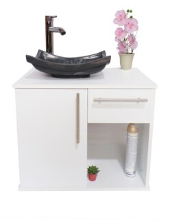 Foto 1 | Foto 1 | Gabinete para Baño Flotante con Ovalin Gris y Cajón