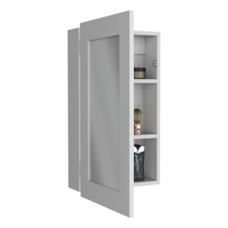 Foto 3 | Foto 3 | Gabinete Para Baño Cary Blanco con Puerta Espejo Virtual Muebles