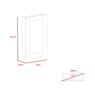 Foto 7 | Foto 7 | Gabinete Para Baño Cary Blanco con Puerta Espejo Virtual Muebles