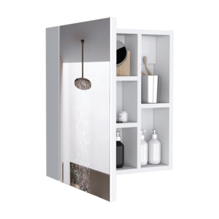 Foto 4 | Foto 4 | Gabinete Para Baño Paralhi Blanco con Puerta Espejo Virtual Muebles