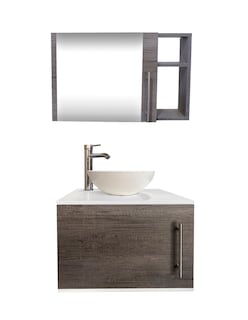 Foto 1 | Foto 1 | Combo de Gabinete para Baño con Ovalin y Monomando + Botiquín con Espejo