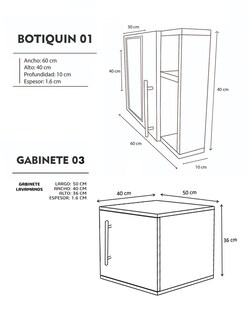 Foto 5 | Foto 5 | Combo De Gabinete Para Baño Con Ovalin Y Monomando + Botiquin Con Espejo