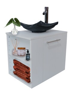 Foto 3 | Foto 3 | Combo de Gabinete para Baño 07 Izquierdo con Lavamanos y Monomando más Botiquín con Espejo Blanco