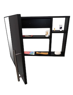 Foto 2 | Foto 2 | Combo de Gabinete para Baño 07 Izquierdo con Lavamanos y Monomando más Botiquín con Espejo Negro