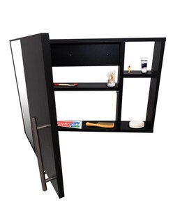 Foto 2 | Foto 2 | Combo de Gabinete para Baño 07 Izquierdo con Lavamanos y Monomando más Botiquín con Espejo Negro