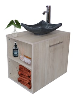Foto 3 | Foto 3 | Combo de Gabinete para Baño 07 Izquierdo con Lavamanos y Monomando más Botiquín con Espejo