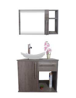 Foto 1 | Foto 1 | Gabinete para Baño con Lavabo y Monomando más Botiquín con Espejo