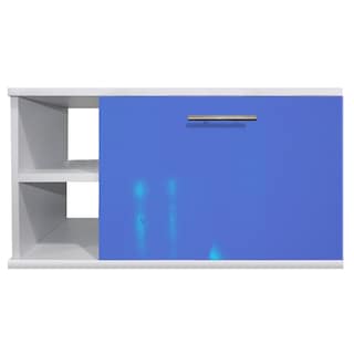 Foto 3 | Foto 4 | Gabinete de Baño Moderno Ensamblado MDF Elegante Vinil Azul