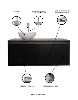 Foto 6 | Foto 6 | Gabinete 11 para Baño con Ovalin y Monomando