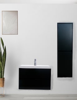 Foto 6 | Foto 6 | Gabinete Multiusos Negro para Baño