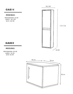 Foto 5 | Foto 5 | Combo de Gabinete para Baño con Ovalin y Monomando + Gabinete Organizador Narineh