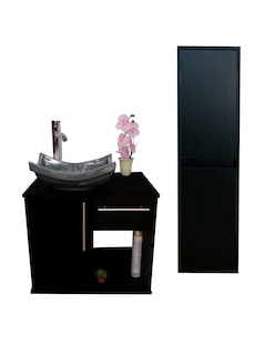 Foto 1 | Foto 1 | Combo De Gabinete Para Baño Con Lavamanos Y Monomando + Gabinete De Almacenamiento Jacquemart