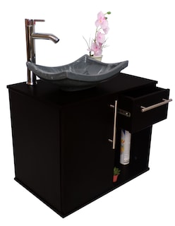 Foto 3 | Foto 3 | Combo De Gabinete Para Baño Con Lavamanos Y Monomando + Gabinete De Almacenamiento Jacquemart