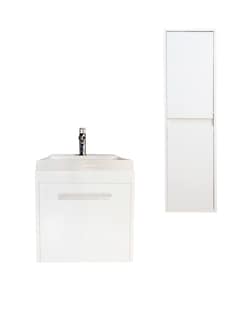 Foto 1 | Foto 1 | Combo de Gabinete Con Lavamanos Y Monomando Flotante + Gabinete Almacenamiento Seine