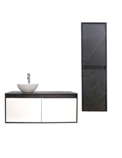 Foto 1 | Foto 1 | Combo de Gabinete para Baño con Ovalín y Monomando más Gabinete de Almacenamiento Esbly