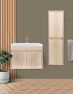 Foto 2 | Foto 2 | Combo de Gabinete de Baño con Lavamanos y Monomando + Gabinete de Almacenamiento Bourdelle