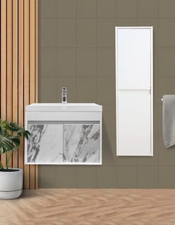Foto 2 | Foto 2 | Combo de Gabinete de Baño con Lavamanos y Monomando + Gabinete de Almacenamiento Bourdelle