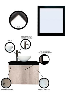 Foto 3 | Foto 3 | Gabinete con Ovalin y Espejo Decorativo Delémont para Baño
