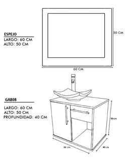 Foto 6 | Foto 6 | Gabinete Para Baño Con Lavabo Y Espejo Decorativo Decomobil Soleura