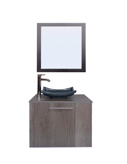 Foto 1 | Foto 1 | Gabinete Para Baño Con Lavabo Y Espejo Decorativo 60x50cm Vernier