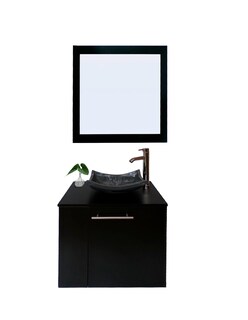 Foto 1 | Foto 1 | Gabinete de Baño con Lavabo y Espejo Decorativo Vernier 60x50cm