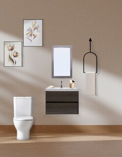 Foto 2 | Foto 2 | Gabinete para Baño con Lavabo y Espejo Decorativo Decomobil Sion