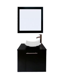 Foto 1 | Foto 1 | Gabinete de Baño con Lavabo y Espejo Decorativo Vernier 60x50cm