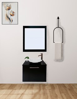 Foto 2 | Foto 2 | Gabinete de Baño con Lavabo y Espejo Decorativo Vernier 60x50cm