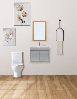 Foto 2 | Foto 2 | Gabinete Para Baño Con Lavabo Y Espejo Decorativo Decomobil Piha