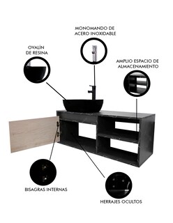 Foto 6 | Foto 6 | Gabinete Para Baño Con Lavamanos Y Monomando Odin