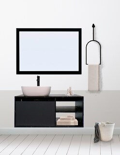 Foto 2 | Foto 2 | Gabinete De Baño Con Lavabo Y Espejo Decorativo Minimalista Decomobil Marbella