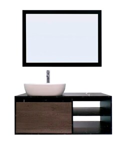 Foto 1 | Foto 1 | Gabinete De Baño Con Lavabo Y Espejo Decorativo Minimalista Decomobil Marbella