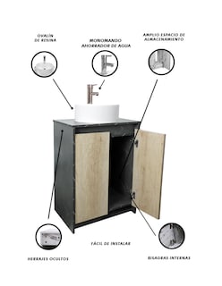 Foto 5 | Foto 5 | Gabinete Para Baño Con Lavabo Y Llave Minimalista Varenna